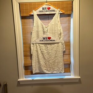 BCBG matching sequin top and skirt